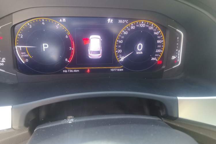 Used Volkswagen Teramont 2020 380TSI Four-Wheel Drive Luxury Version China VI Standard Odometer Close Up