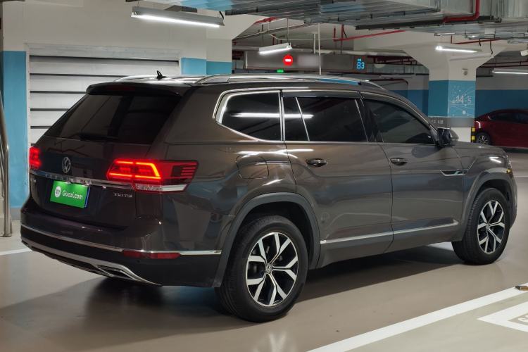 Used Volkswagen Teramont 2020 330TSI Two-Wheel-Drive Luxury Edition China VI Standard Rear Right 45 Deg