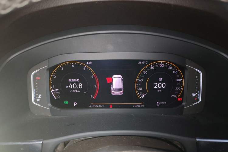 Used Volkswagen Teramont 2020 330TSI Two-Wheel-Drive Luxury Edition China VI Standard Instrument Cluster
