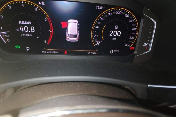 Used Volkswagen Teramont 2020 330TSI Two-Wheel-Drive Luxury Edition China VI Standard Odometer Close Up