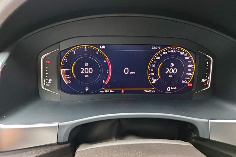 Used Volkswagen Teramont 2020 330TSI Two-Wheel-Drive Luxury Edition China VI Standard Instrument Cluster