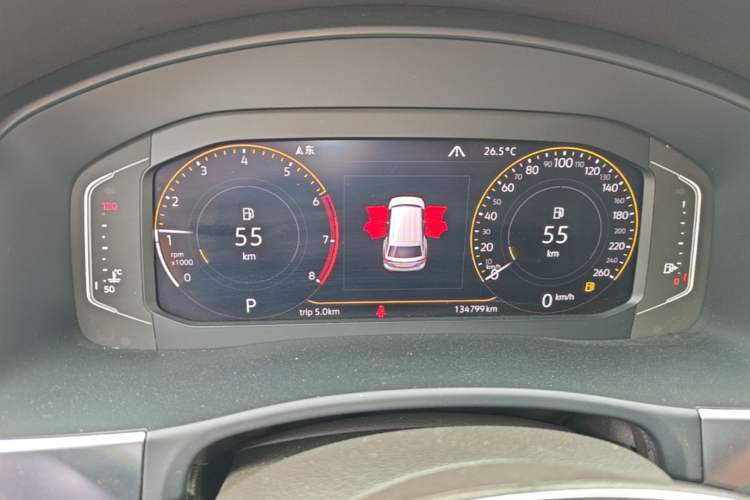 Used Volkswagen Teramont 2020 380TSI Four-Wheel Drive Luxury Version China VI Standard Instrument Cluster