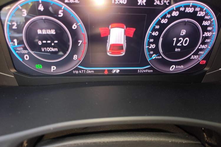 Used Volkswagen Teramont 2020 Revised Version 380TSI Four-Wheel Drive Luxury Edition Odometer Close Up