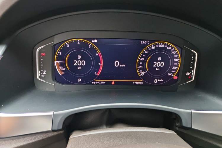 Used Volkswagen Teramont 2020 330TSI Two-Wheel-Drive Luxury Edition China VI Standard Odometer Close Up