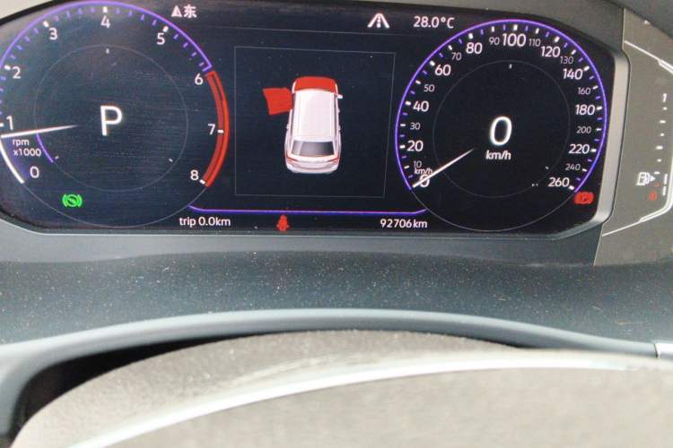 Used Volkswagen Teramont 2020 380TSI Four-Wheel Drive Luxury Version China VI Standard Odometer Close Up