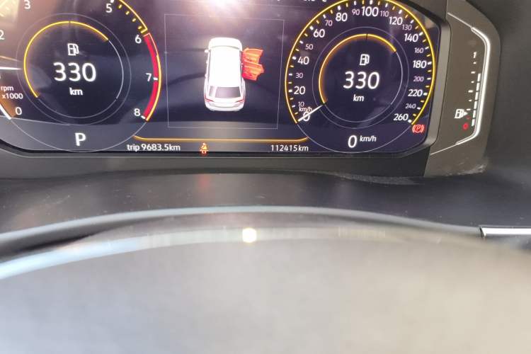 Used Volkswagen Teramont 2020 380TSI Four-Wheel Drive Luxury Version China VI Standard Odometer Close Up