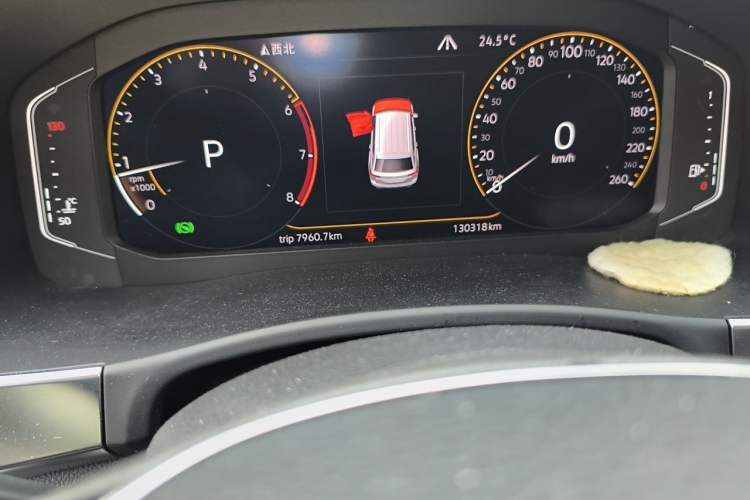Used Volkswagen Teramont 2020 380TSI Four-Wheel Drive Luxury Version China VI Standard Odometer Close Up