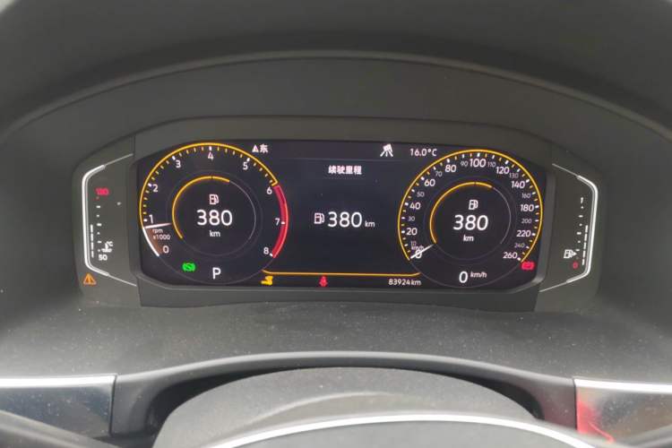 Used Volkswagen Teramont 2020 380TSI Four-Wheel Drive Luxury Version China VI Standard Instrument Cluster