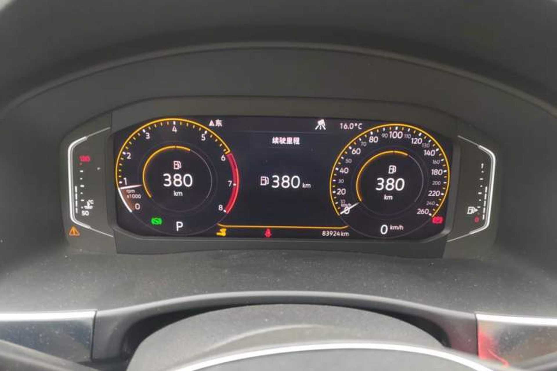 Used Volkswagen Teramont 2020 380TSI Four-Wheel Drive Luxury Version China VI Standard Instrument Cluster