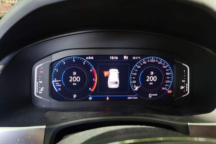 Used Volkswagen Teramont 2020 Revised Version 380TSI Four-Wheel Drive Luxury Edition Instrument Cluster