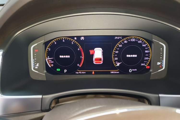 Used Volkswagen Teramont 2020 330TSI Two-Wheel-Drive Luxury Edition China VI Standard Instrument Cluster