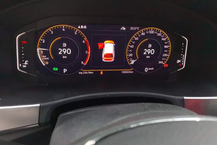 Used Volkswagen Teramont 2020 380TSI Four-Wheel Drive Luxury Version China VI Standard Odometer Close Up