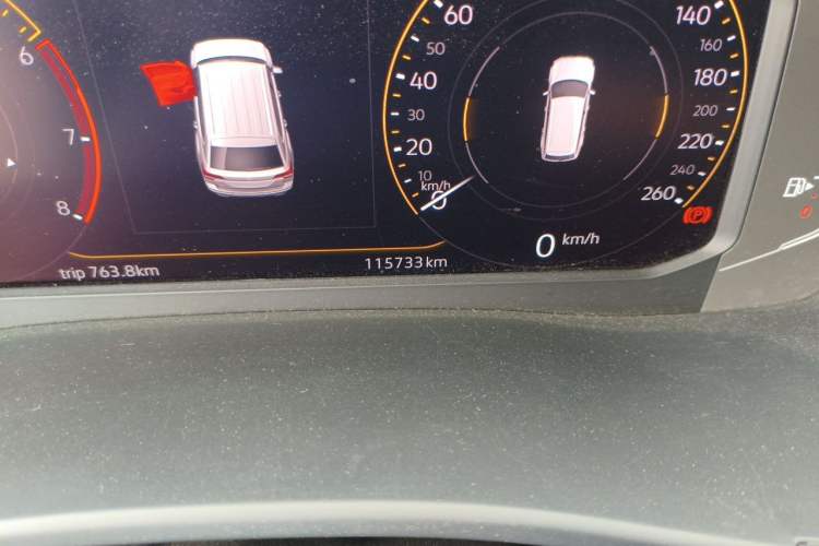 Used Volkswagen Teramont 2020 380TSI Four-Wheel Drive Luxury Version China VI Standard Odometer Close Up