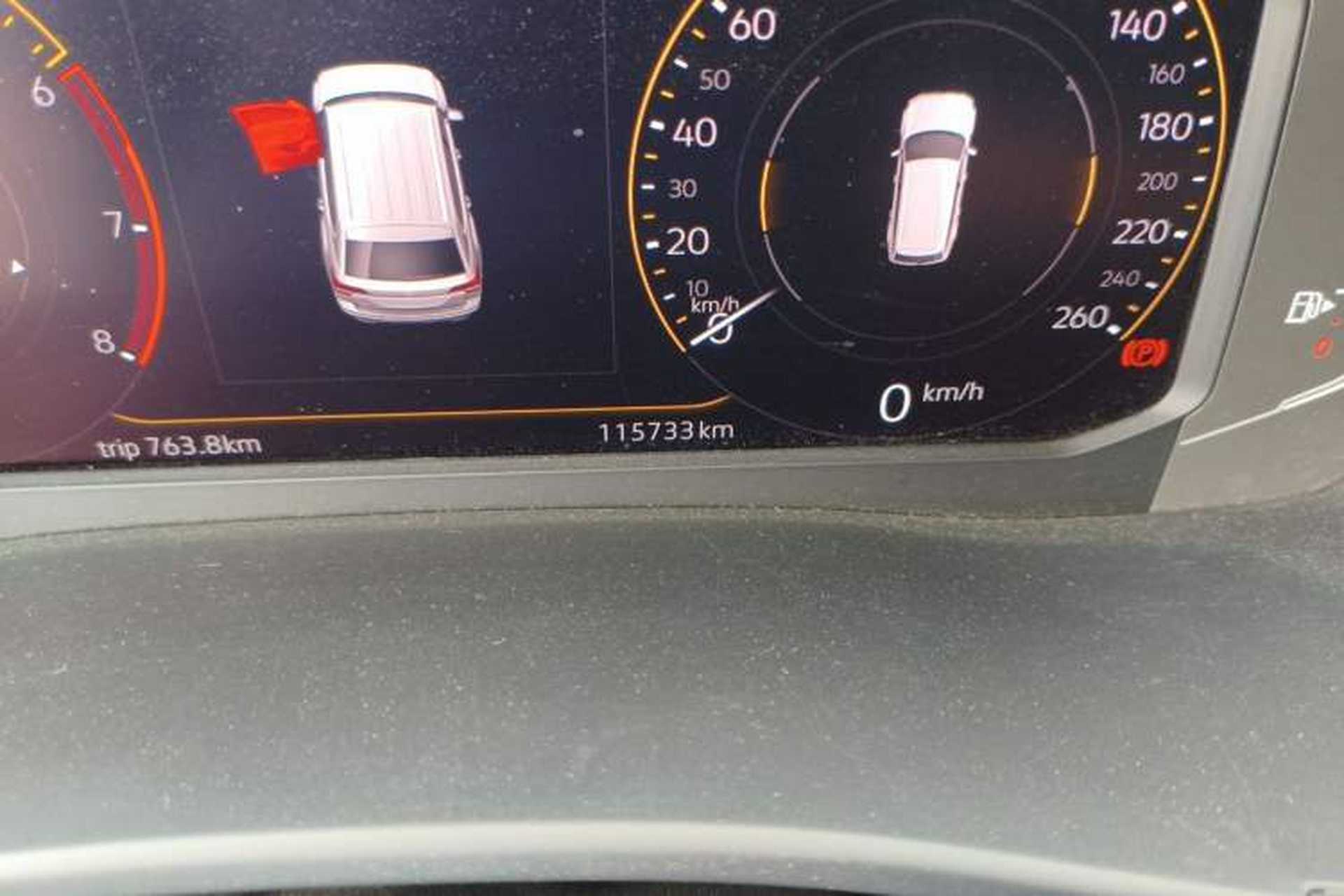 Used Volkswagen Teramont 2020 380TSI Four-Wheel Drive Luxury Version China VI Standard Odometer Close Up