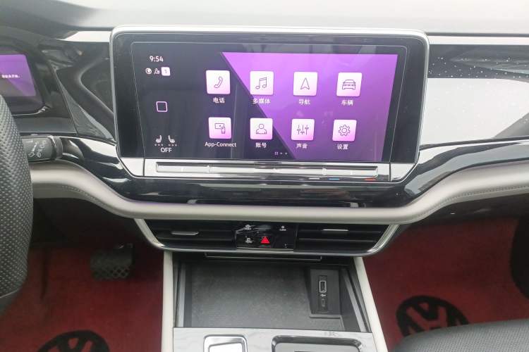 Used Volkswagen Teramont 2021 380TSI Four-Wheel Drive Prestige Luxury Edition Audio And AC Panel