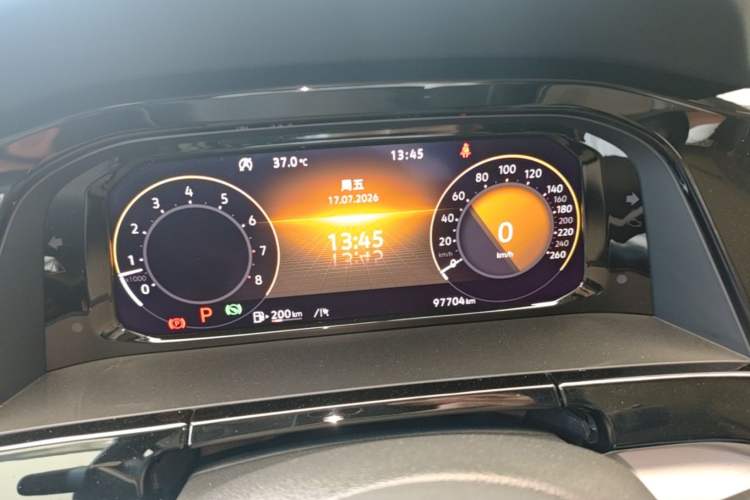 Used Volkswagen Teramont 2021 530 V6 Four-Wheel Drive Prestige Luxury Edition Instrument Cluster