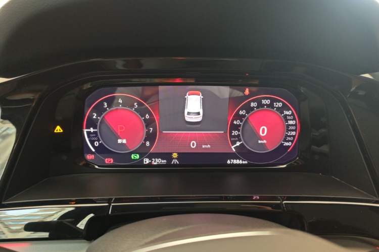 Used Volkswagen Teramont 2021 530 V6 Four-Wheel Drive Prestige Luxury Edition Instrument Cluster