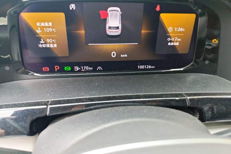 Used Volkswagen Teramont 2021 380TSI Four-Wheel Drive Luxury Edition Odometer Close Up