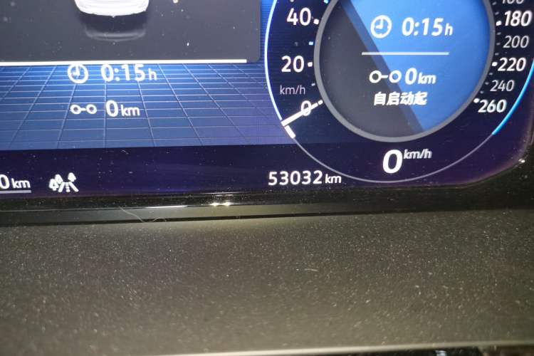 Used Volkswagen Teramont 2021 380TSI Four-Wheel Drive Prestige Luxury Edition Odometer Close Up