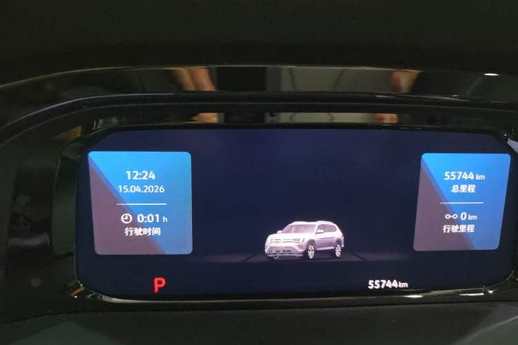 Used Volkswagen Teramont 2021 380TSI Four-Wheel Drive Prestige Luxury Edition Odometer Close Up