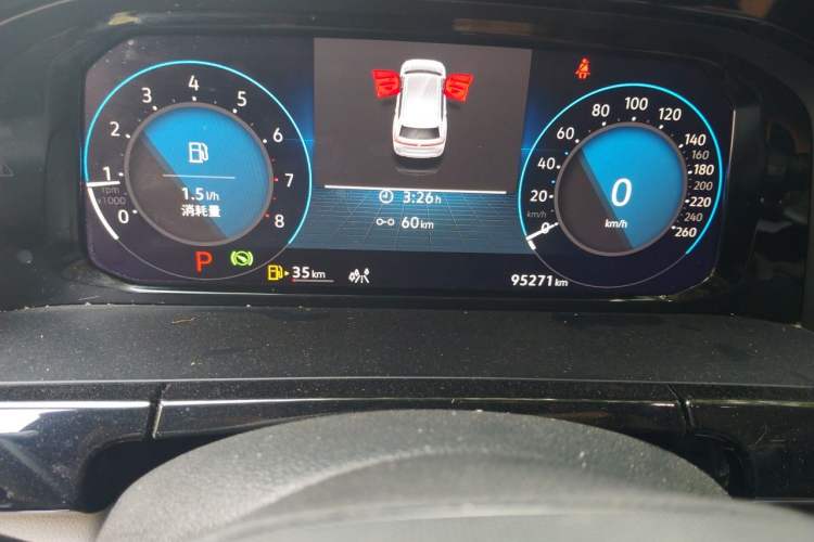 Used Volkswagen Teramont 2021 380TSI Four-Wheel Drive Prestige Luxury Edition Odometer Close Up