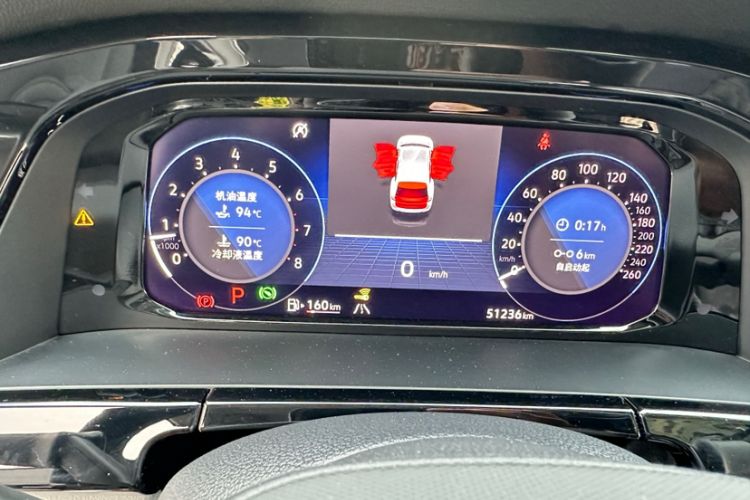 Used Volkswagen Teramont 2021 380TSI Four-Wheel Drive Prestige Luxury Edition Odometer Close Up