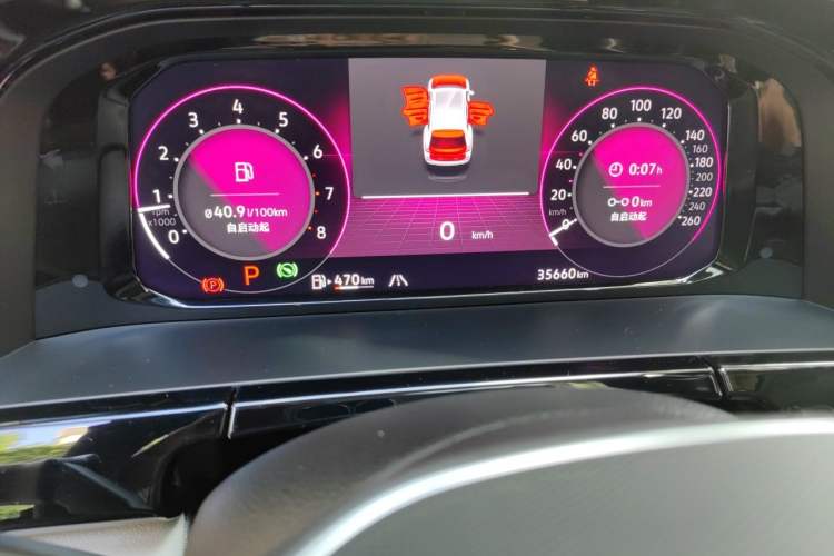 Used Volkswagen Teramont 2021 380TSI Four-Wheel Drive Prestige Luxury Edition Odometer Close Up