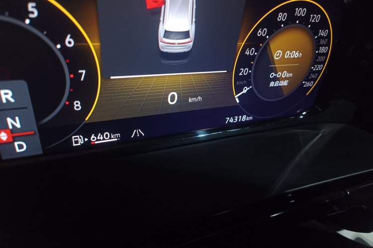 Used Volkswagen Teramont 2021 380TSI Four-Wheel Drive Prestige Luxury Edition Odometer Close Up