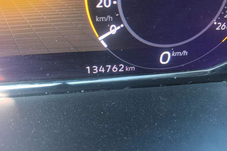 Used Volkswagen Teramont 2021 380TSI Four-Wheel Drive Luxury Edition Odometer Close Up