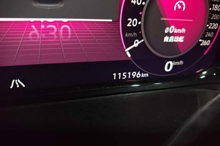 Used Volkswagen Teramont 2021 380TSI Four-Wheel Drive Prestige Luxury Edition Odometer Close Up