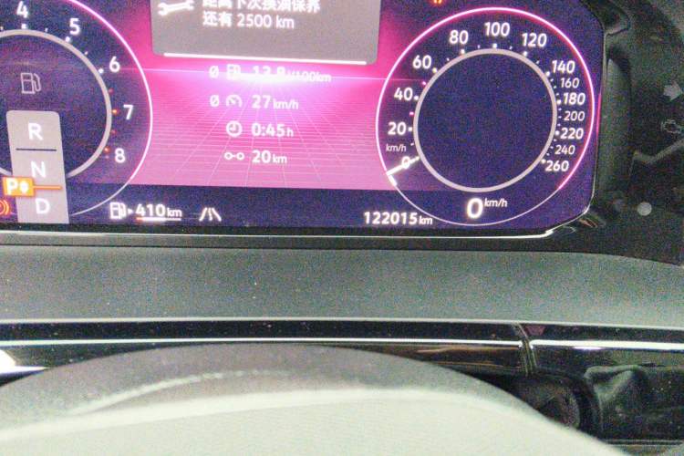 Used Volkswagen Teramont 2021 380TSI Four-Wheel Drive Prestige Luxury Edition Odometer Close Up