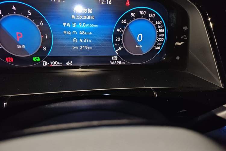 Used Volkswagen Teramont 2021 380TSI Four-Wheel Drive Prestige Luxury Edition Odometer Close Up