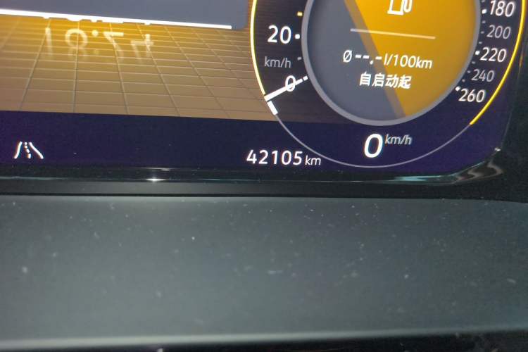 Used Volkswagen Teramont 2021 380TSI Four-Wheel Drive Prestige Luxury Edition Odometer Close Up