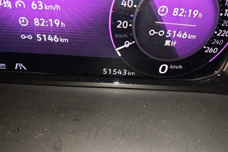 Used Volkswagen Teramont 2021 380TSI Four-Wheel Drive Prestige Luxury Edition Odometer Close Up