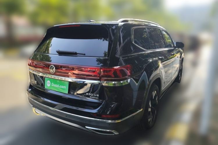 Used Volkswagen Teramont 2021 530 V6 Four-Wheel Drive Prestige Luxury Edition Rear Right 45 Deg