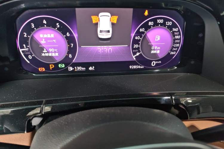 Used Volkswagen Teramont 2021 380TSI Four-Wheel Drive Prestige Luxury Edition Odometer Close Up