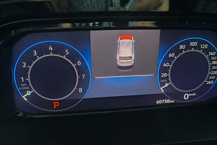 Used Volkswagen Teramont 2021 380TSI Four-Wheel Drive Prestige Luxury Edition Odometer Close Up