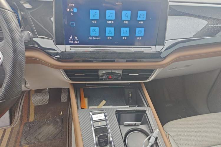 Used Volkswagen Teramont 2022 380TSI Four-Wheel Drive Prestige Luxury Edition Audio And AC Panel