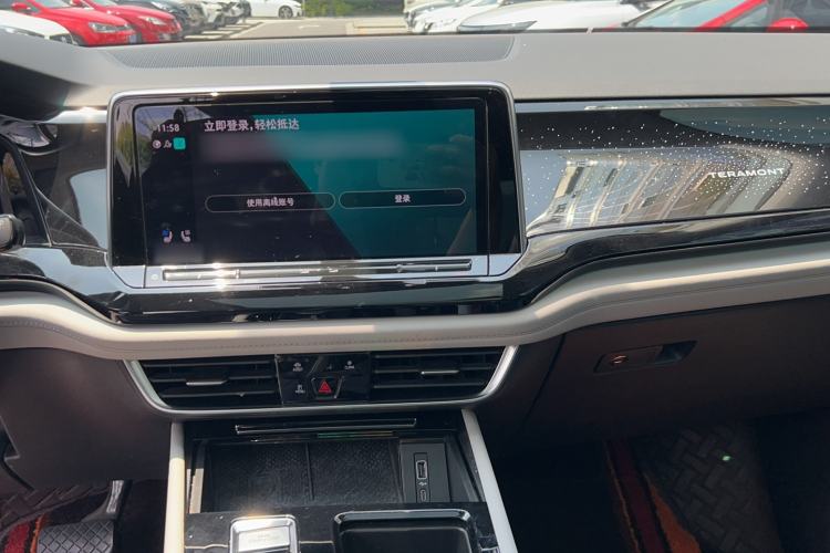 Used Volkswagen Teramont 2022 380TSI Four-Wheel Drive Prestige Flagship Edition Audio And AC Panel