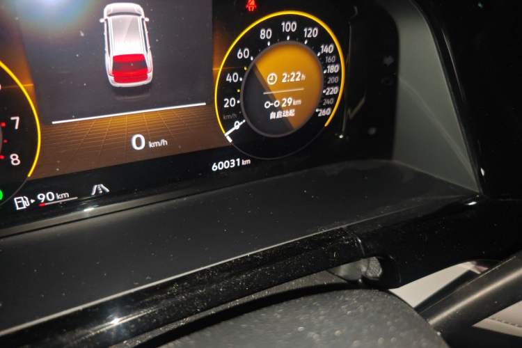 Used Volkswagen Teramont 2022 530 V6 Four-Wheel Drive Prestige Flagship Edition Odometer Close Up