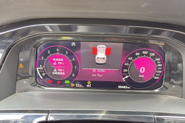 Used Volkswagen Teramont 2022 380TSI Four-Wheel Drive Prestige Luxury Edition Odometer Close Up