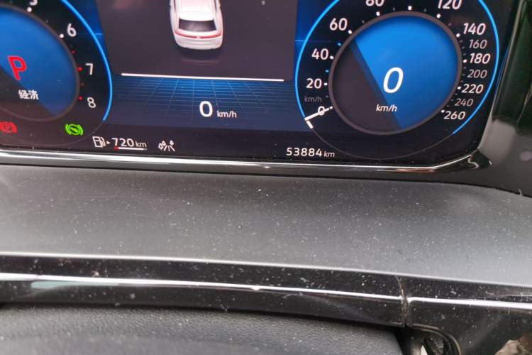 Used Volkswagen Teramont 2022 380TSI Four-Wheel Drive Prestige Luxury Edition Odometer Close Up