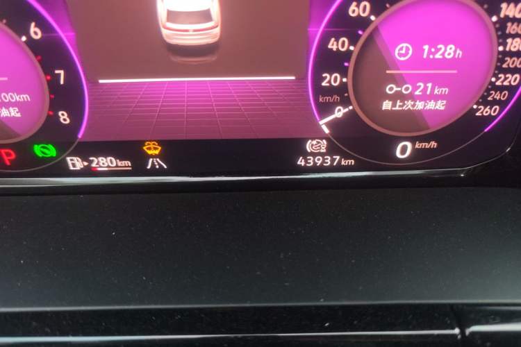 Used Volkswagen Teramont 2022 380TSI Four-Wheel Drive Prestige Luxury Edition Odometer Close Up