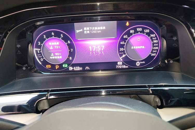 Used Volkswagen Teramont 2022 380TSI Four-Wheel Drive Prestige Luxury Edition Odometer Close Up