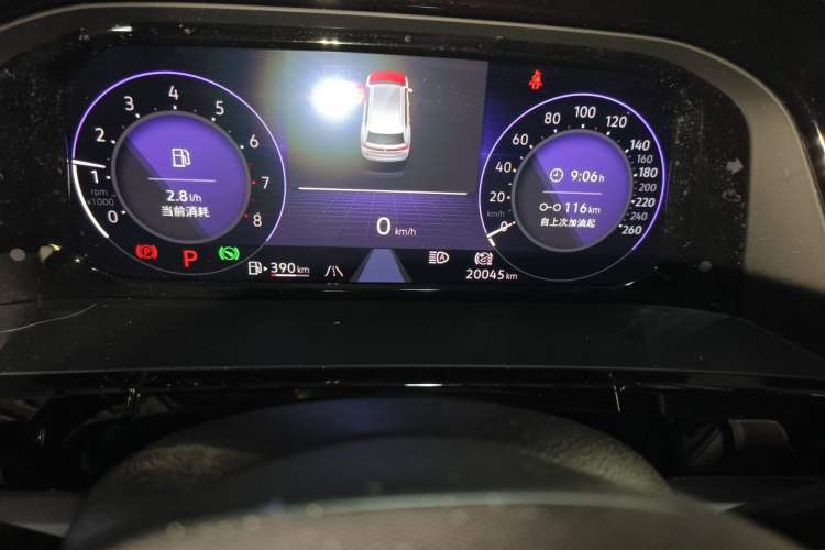 Used Volkswagen Teramont 2022 380TSI Four-Wheel Drive Prestige Flagship Edition Odometer Close Up
