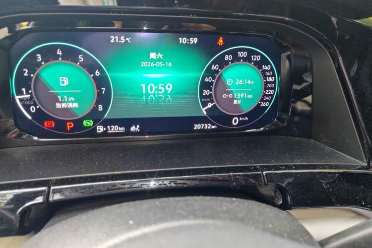 Used Volkswagen Teramont 2022 380TSI Four-Wheel Drive Prestige Flagship Edition Odometer Close Up
