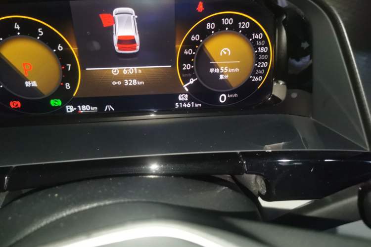 Used Volkswagen Teramont 2022 380TSI Four-Wheel Drive Luxury Edition Odometer Close Up
