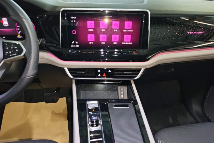 Used Volkswagen Teramont 2023 380TSI Four-Wheel Drive Prestige Luxury Edition Audio And AC Panel