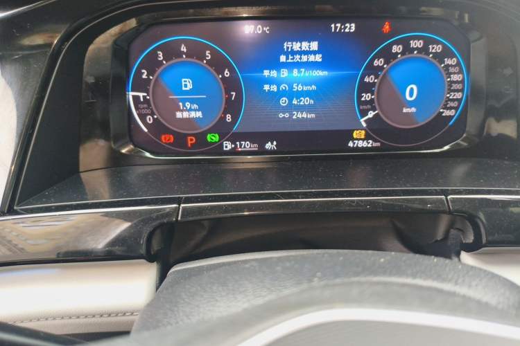 Used Volkswagen Teramont 2023 380TSI Four-Wheel Drive Prestige Luxury Edition Odometer Close Up