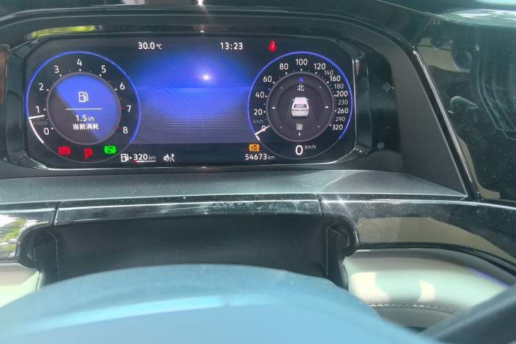 Used Volkswagen Teramont 2023 380TSI Four-Wheel Drive Prestige Luxury Edition Odometer Close Up